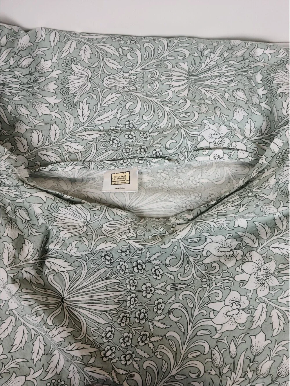 William Morris At Home Blue Floral Pillowcase Pair